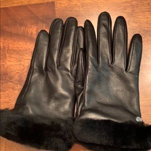 Ugg smooth leather gloves